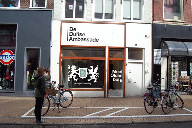 De Duitse Ambassade in der Groninger Innenstadt.