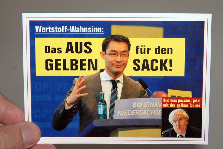 Ist das noch politische Satire oder kann das weg? Fragt sich die OOZ-Redaktion.