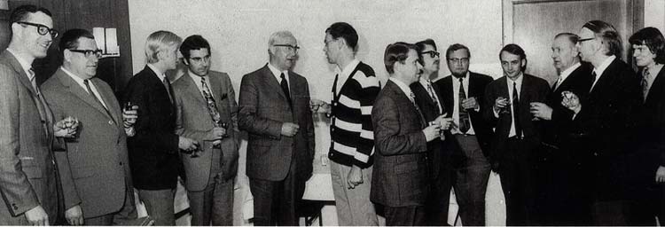 Der Gründungsausschuss der Universität Oldenburg im Jahr 1971.