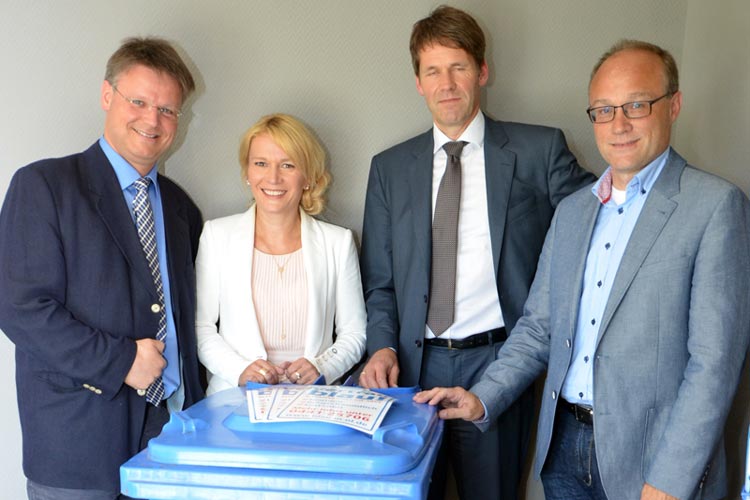 Carsten Heine, Kerstin Meyer, Dr. Martin Dieckmann und Hendrik Rösing sehen dem Rechtsstreit gelassen entgegen