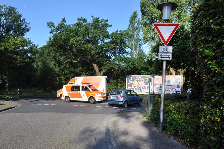 Bei einem Unfall in Krusenbusch wurde eine Radfahrerin schwer verletzt.