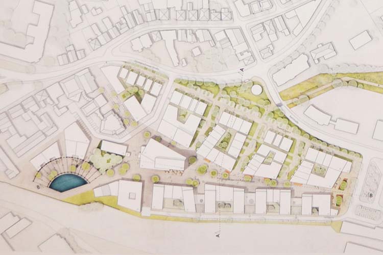 Niederländische und niedersächsische Architekten haben gemeinsam einen Plan für das EWE-Areal am Oldenburger Hauptbahnhof entwickelt.