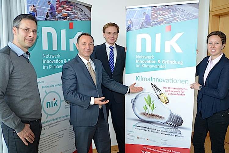 Dr. Martin Vehse hat bereits beste Erfahrungen mit dem Team des Netzwerkes Innovation und Gründung im Klimawandel (NIK) bestehend aus Dr. Klaus Fichter, Dr. Tina Schneider und Dr. Karsten Hurrelmann gemacht.