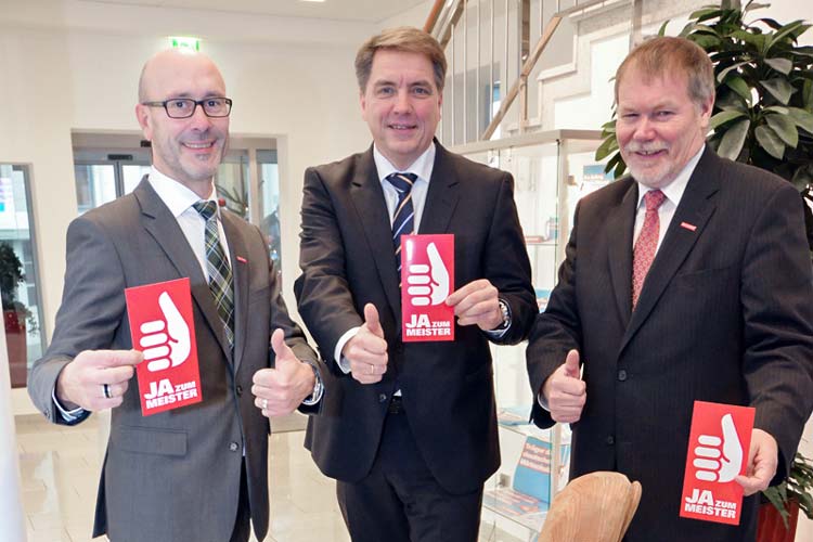Handwerkskammer Vollversammlung: Heiko Henke, Jürgen Krogmann und Manfred Kurmann sehen das Handwerk im Oldenburger Land auf einem guten Weg.