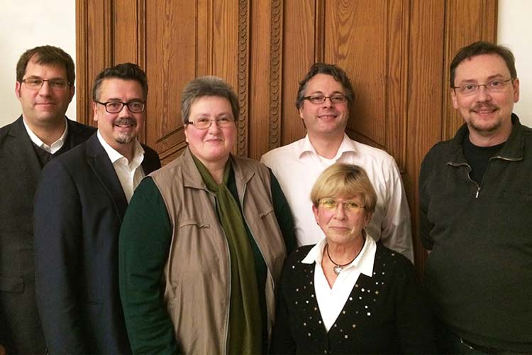 Olaf Klaukien, Christoph Baak, Maike Würdemann, Michael Eggers, Hildegard Scezny und Wolfgang Achterberg vom Oldenburger CDU Stadtbezirk Mitte-Süd.