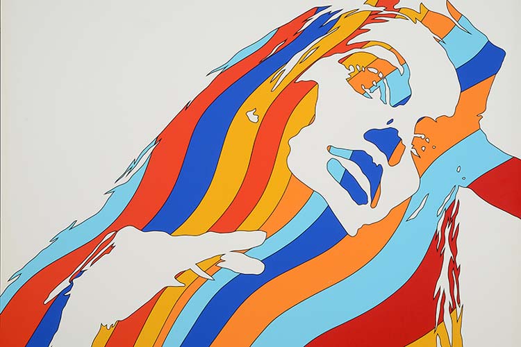 Werner Berges: Frauenkopf, Ausschnitt, 1972