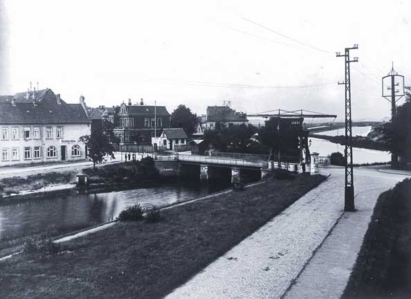 Cäcilienbrücke Küstenkanal vor 1926.