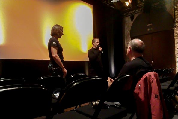 Nach dem Film Dixieland stand Regisseur Hank Bedford dem begeisterten Publikum Rede und Antwort.