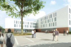 Eingangsbereich der Fachklinik Weser-Ems in Oldenburg Kreyenbrück.