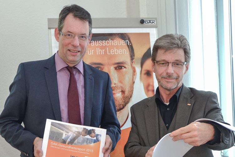 Norbert Loger und Frank Miklis informierten über den Krankenstand im Oldenburger Land.