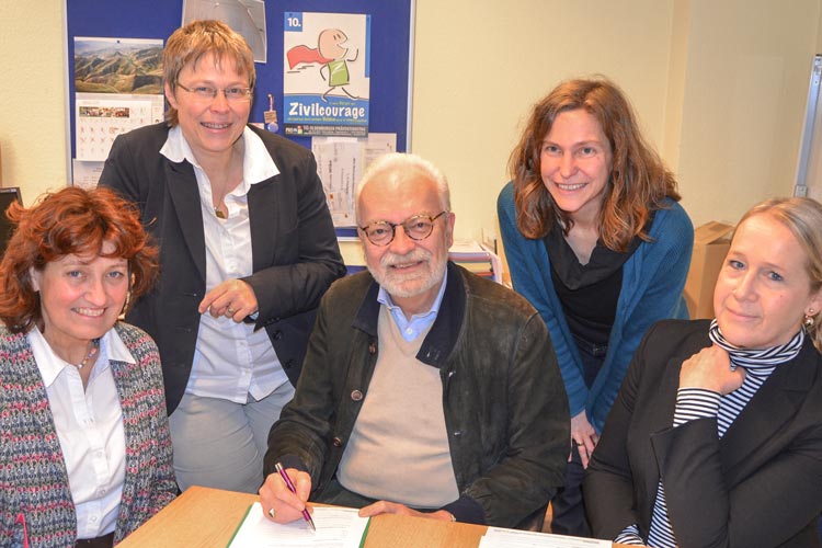 Stellten den Fonds Flüchtlinge & Ehrenamt in Oldenburg vor: Wilhelmina Cordes, Susanne Jungkunz, Richard von Busse, Melanie Blinzler und Sabine Lönne.