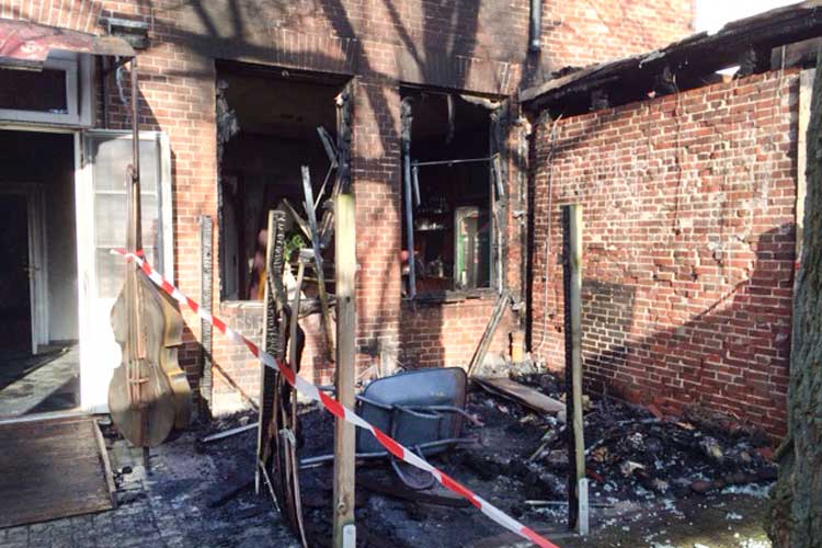 Von dem Brand ist der Veranstaltungsbereich des Cadillacs betroffen.