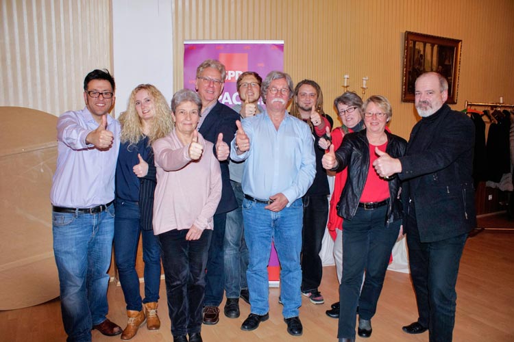 Die Kandidaten des SPD-Ortsvereins Stadtmitte-Nord / Donnerschwee: Arslan Boyaci, Samantha Westphal, Dr. Helge Graef, Bernd Ellberg, Rafael Pust, Martin Aßmus,Torsten Puschmann, Ursula Dieterich-Retzlaff, Helga Wittig-Aßmus und Henning Schröder.