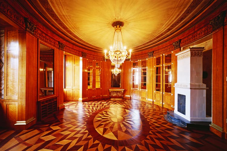 Ovales Empfangszimmer im Oldenburger Schloss. Foto: Adelaide Ovales Empfangszimmer im Oldenburger Schloss.