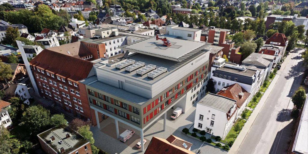 Evangelisches Krankenhaus: 150 Pfähle für Erweiterungstrakt