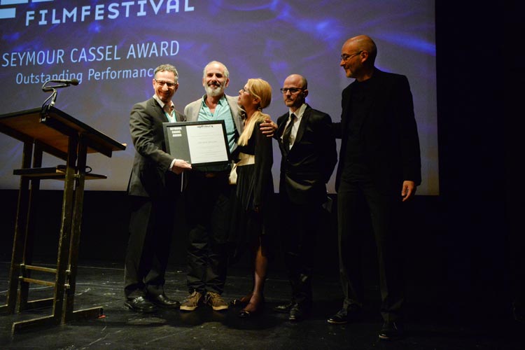 Eine lobende Erwähnung für das Schauspieler-Ensemble des israelischen Films One Week and a Day nahm Hauptdarsteller Shai Avivi entgegen.