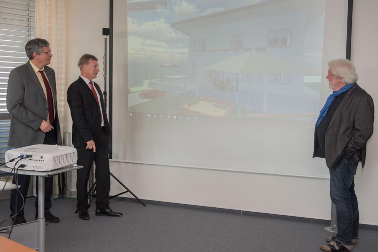 Hans-Hermann Prüser, Stefan Könner und Hans-Georg Oltmanns (von links) wollen die BIM-Methode in Deutschland nach vorne bringen. Foto: Anja Michaeli Hans-Hermann Prüser, Stefan Könner und Hans-Georg Oltmanns (von links) wollen die BIM-Methode in Deutschland nach vorne bringen.