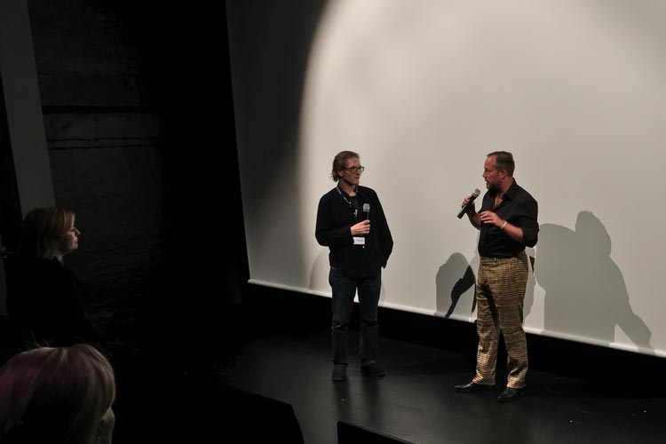 Regisseur Simon Rumley beim Q&A im Cine k.