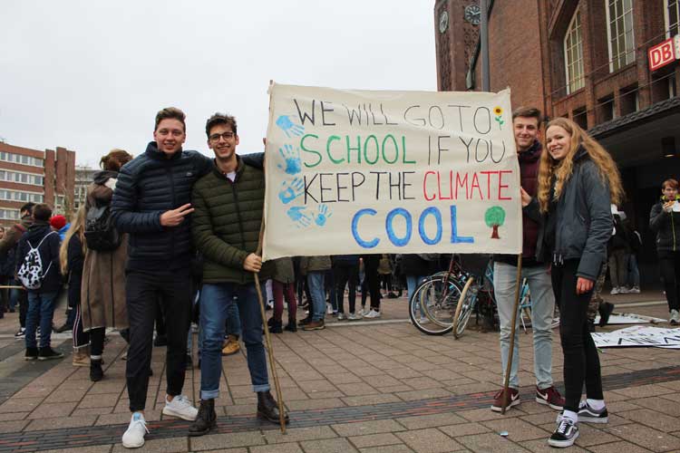 Schulstreik für den Klimaschutz.