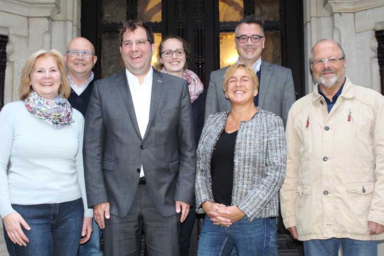 Der wiedergewählte CDU-Vorstand (von links): Petra Averbeck, Hans-Georg Heß, Olaf Klaukien, Annika Eickhoff, Dr. Esther Niewerth-Baumann, Christoph Baak und Klaus Raschke.