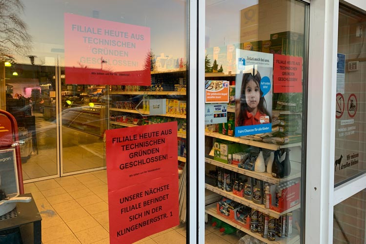 Der Aktiv-Markt musste vorübergehend geschlossen werden.