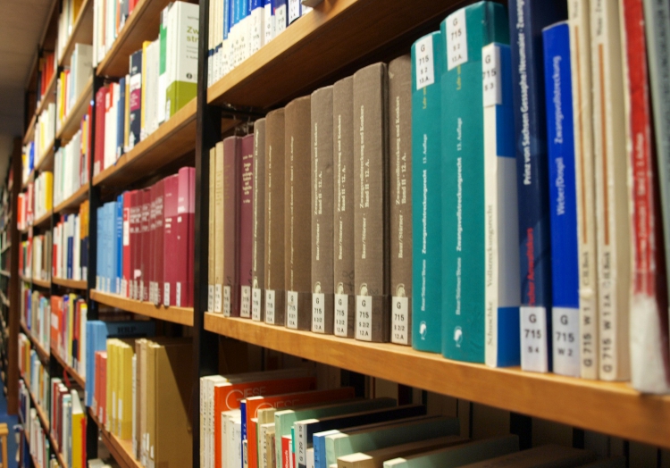 Bücher in einer Bibliothek, über dts Nachrichtenagentur