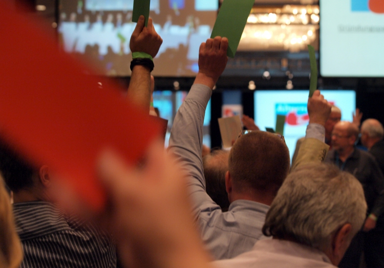 Abstimmung auf einem Parteitag der ´Alternative für Deutschland´, über dts Nachrichtenagentur
