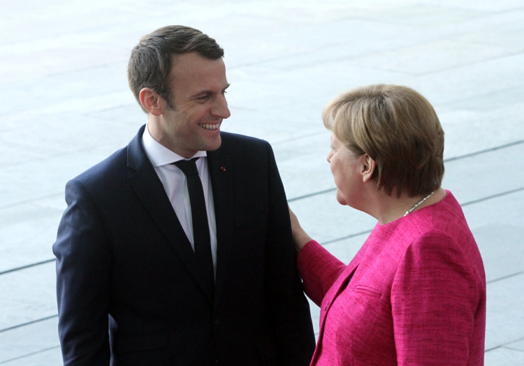 Angela Merkel und Emmanuel Macron, über dts Nachrichtenagentur