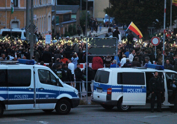 Proteste in Chemnitz am 30.08.2018, über dts Nachrichtenagentur