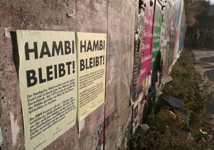 Protest für den Hambacher Forst, über dts Nachrichtenagentur