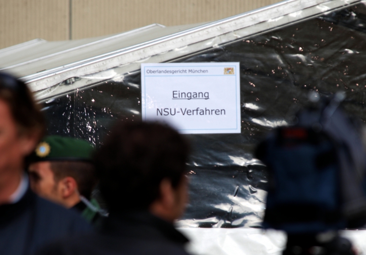 Eingang zum Strafjustizzentrum München während des NSU-Prozesses, über dts Nachrichtenagentur