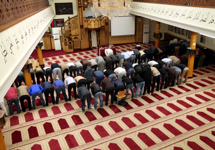 Gläubige Muslime beim Gebet in einer Berliner Moschee, über dts Nachrichtenagentur