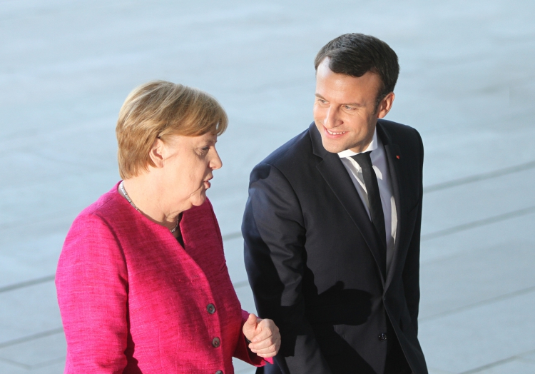 Angela Merkel und Emmanuel Macron, über dts Nachrichtenagentur
