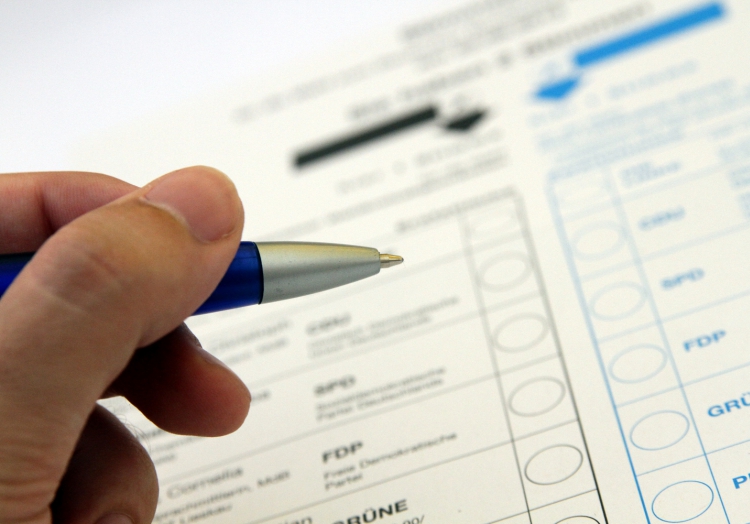 Stimmzettel für die Bundestagswahl, über dts Nachrichtenagentur