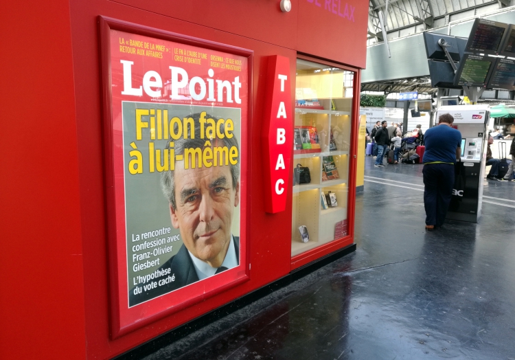 François Fillon auf einem Zeitschriftentitel, über dts Nachrichtenagentur