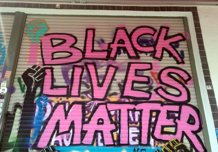Schriftzug ´Black lives matter´, über dts Nachrichtenagentur