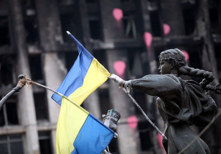 Ukrainische Flagge, über dts Nachrichtenagentur