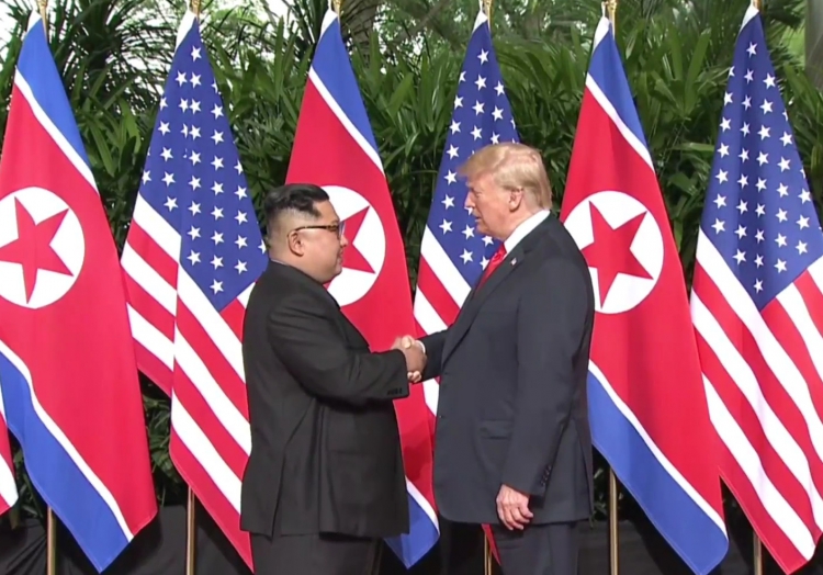 Kim und Trump am 12.06.2018, über dts Nachrichtenagentur