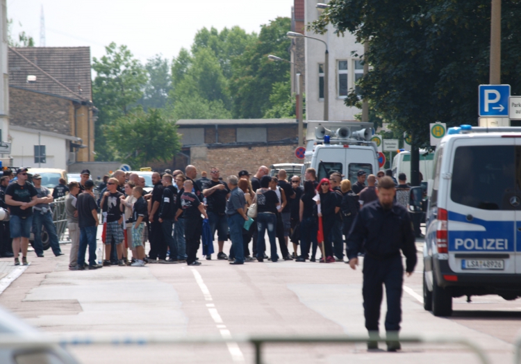 Nazi-Aufmarsch in Halle, über dts Nachrichtenagentur