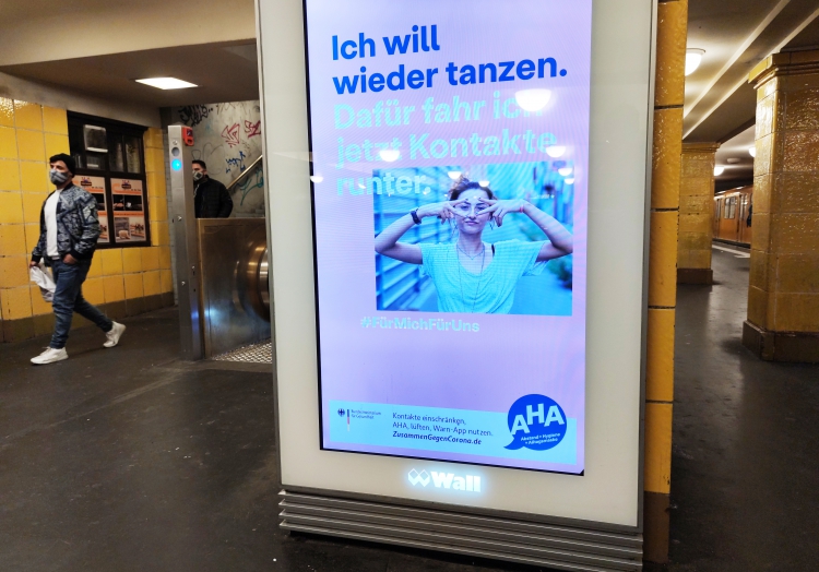 Corona-Werbung der Bundesregierung, über dts Nachrichtenagentur