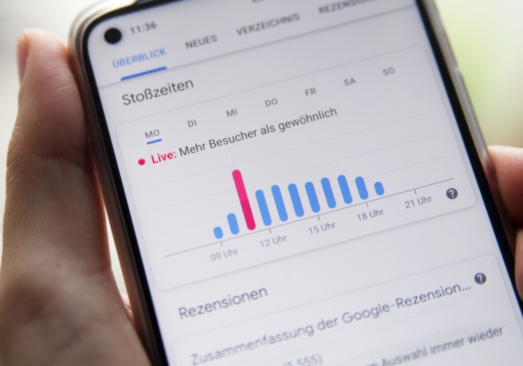 Google-Bewegungsdaten für Kaufhof in Frankfurt am 14.12.2020, über dts Nachrichtenagentur