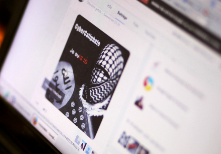 IS-Logo auf einer Internetseite, über dts Nachrichtenagentur