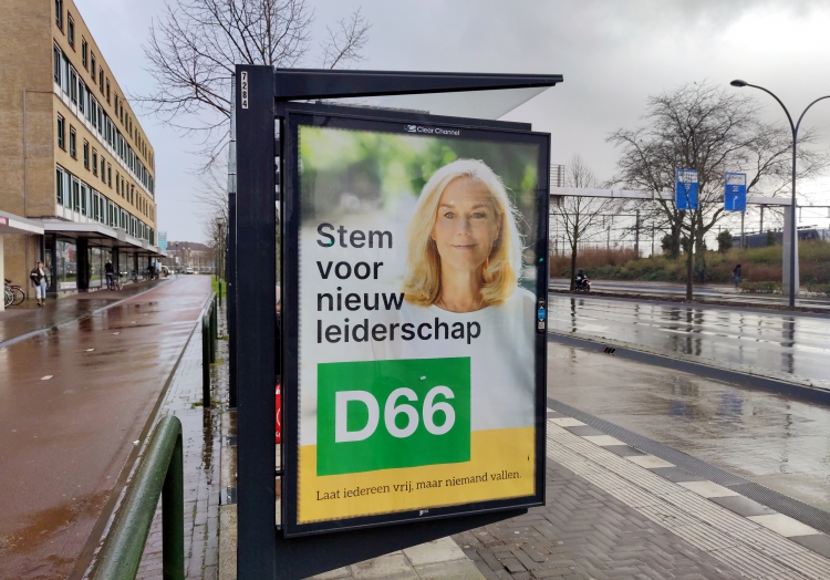 Plakate zur Parlamentswahl in den Niederlanden 2021, über dts Nachrichtenagentur