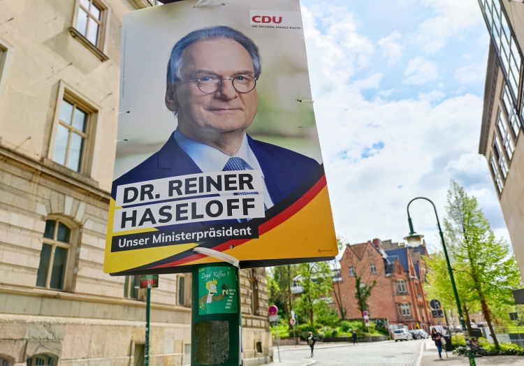 Wahlplakat zur Landtagswahl in Sachsen-Anhalt 2021, über dts Nachrichtenagentur