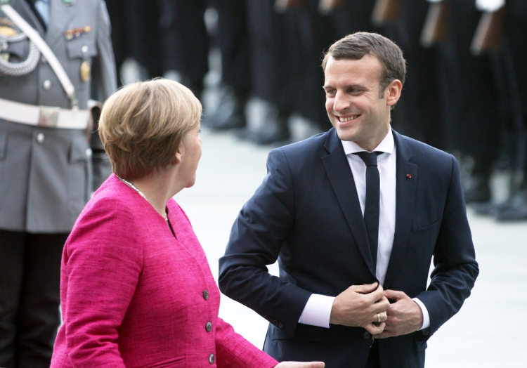 Angela Merkel und Emmanuel Macron, über dts Nachrichtenagentur