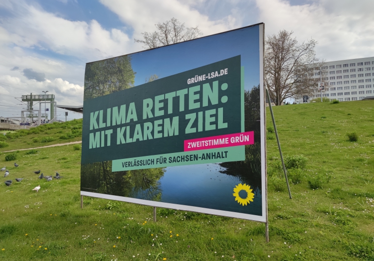 Wahlplakat zur Landtagswahl in Sachsen-Anhalt 2021, über dts Nachrichtenagentur