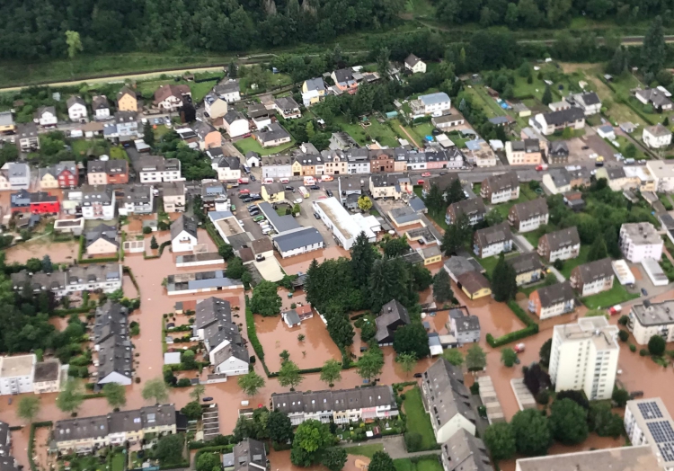 Hochwasser in Rheinland-Pfalz am 15.07.2021,  Text: über dts Nachrichtenagentur