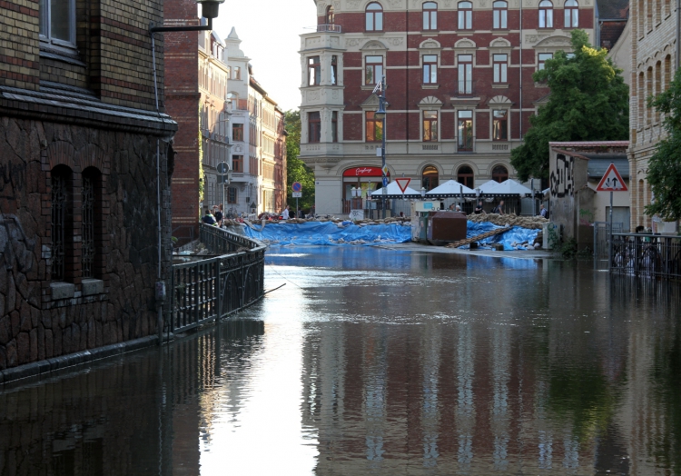 Hochwasser 2013 in Halle (Saale), über dts Nachrichtenagentur