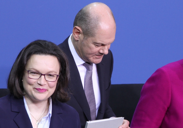 Andrea Nahles und Olaf Scholz, über dts Nachrichtenagentur