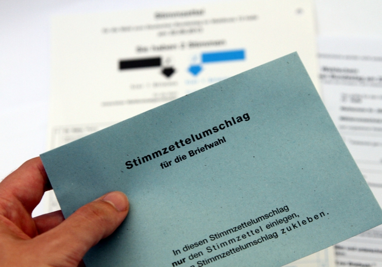 Stimmzettelumschlag für die Briefwahl, über dts Nachrichtenagentur